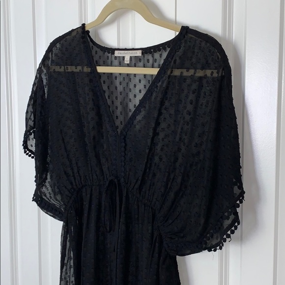 BLACK CHIFFON DRESS - Picture 2 of 4